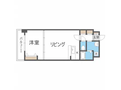 FORMA-M(1LDK/9階)の間取り写真