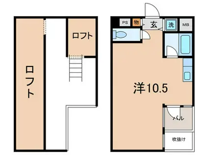 CRETACEOUS PARK 3(ワンルーム/4階)の間取り写真