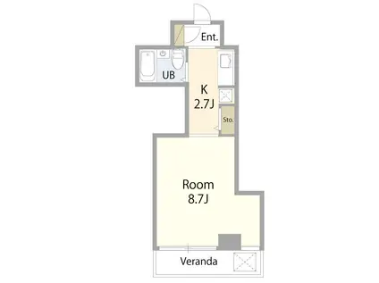 グリーンヒル豊玉(ワンルーム/2階)の間取り写真