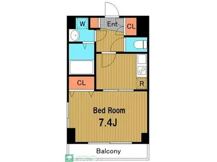 スペーシア高円寺I(1K/7階)の間取り写真