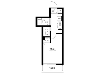 エメロード江古田(1K/2階)の間取り写真