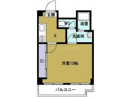 デイズハイツ弁天(1DK/6階)の間取り写真