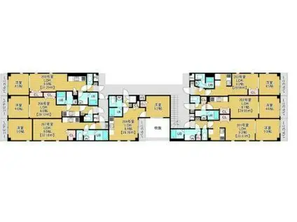 コートドールソガ(1LDK/2階)の間取り写真