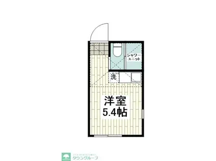 ユナイト富岡マリンジェッター(ワンルーム/1階)の間取り写真