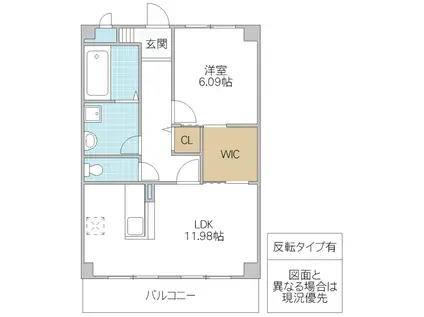 CHOUETTE(1LDK/1階)の間取り写真