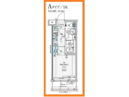 MAXIV横浜青葉(1K/3階)の間取り写真