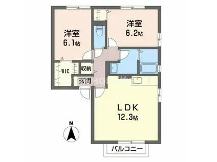 SEJOUR DAIWA N(2LDK/1階)の間取り写真