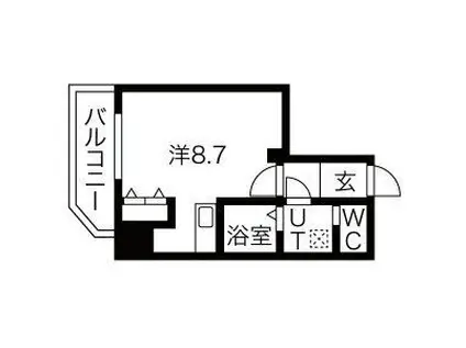 シェモア大須(ワンルーム/2階)の間取り写真