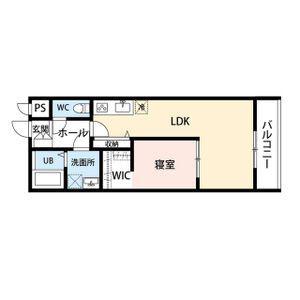 PERSIMMON(1LDK/3階)の間取り写真