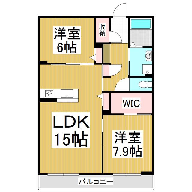 MASTTOWN ASTRAEA(2LDK/1階)の間取り写真