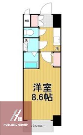 エスリード福島第5(1K/6階)の間取り写真