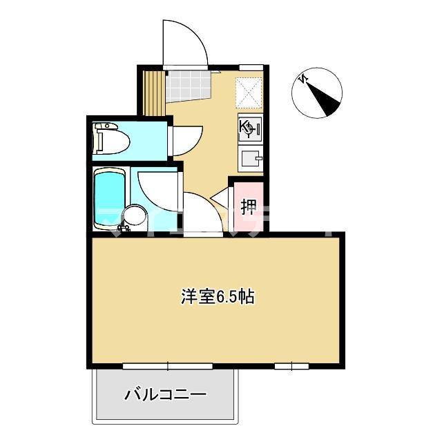 HANO HANO(1K/2階)の間取り写真