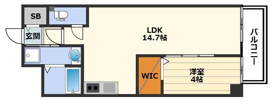LAGALAND猫 MIYAKOJIMA(1LDK/2階)の間取り写真