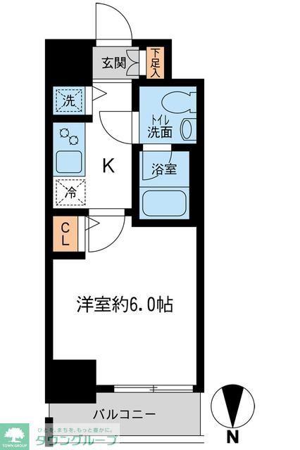 KDXレジデンス大島(1K/2階)の間取り写真