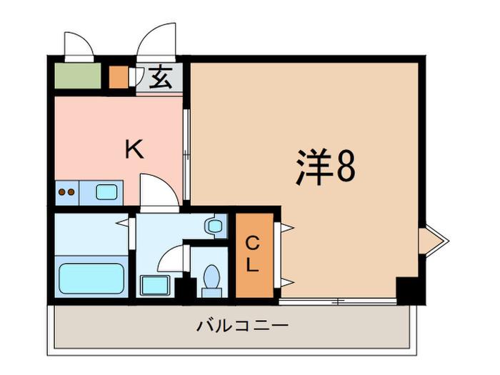 上村マンションPART2(1K/3階)の間取り写真