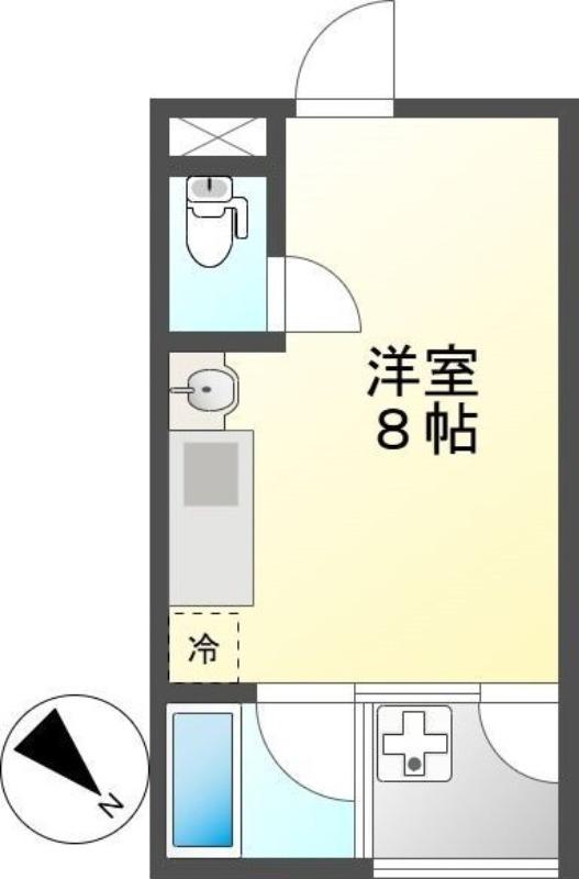AZZURRI池下(ワンルーム/1階)の間取り写真
