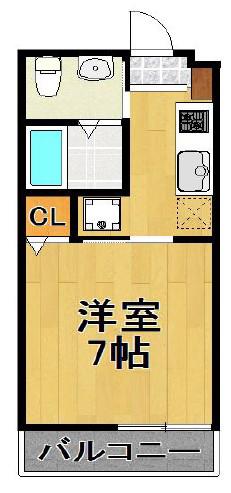 柏の葉VILLEGE(1K/1階)の間取り写真