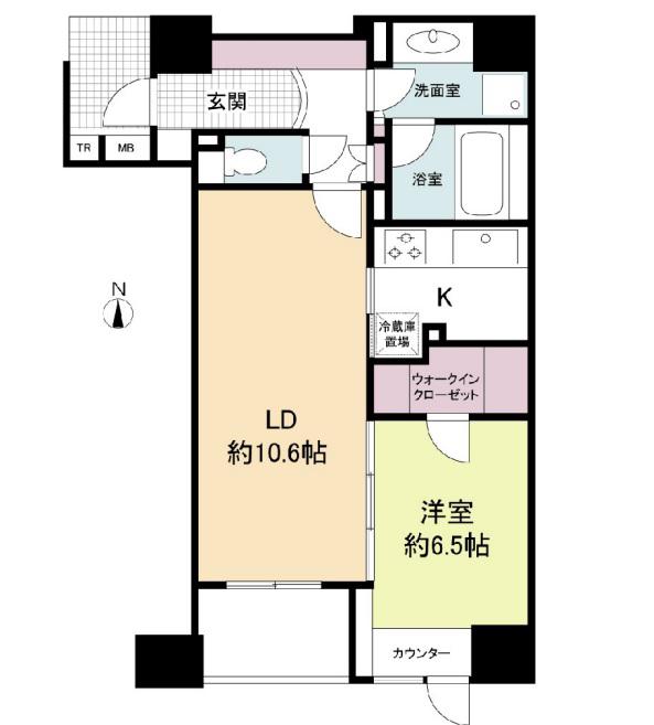 プライムアーバン堺筋本町(1LDK/7階)の間取り写真