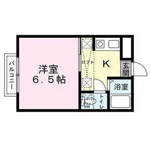 レスポワール幸町(1K/2階)の間取り写真