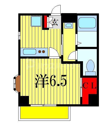 フジパレス船橋本町(1K/7階)の間取り写真