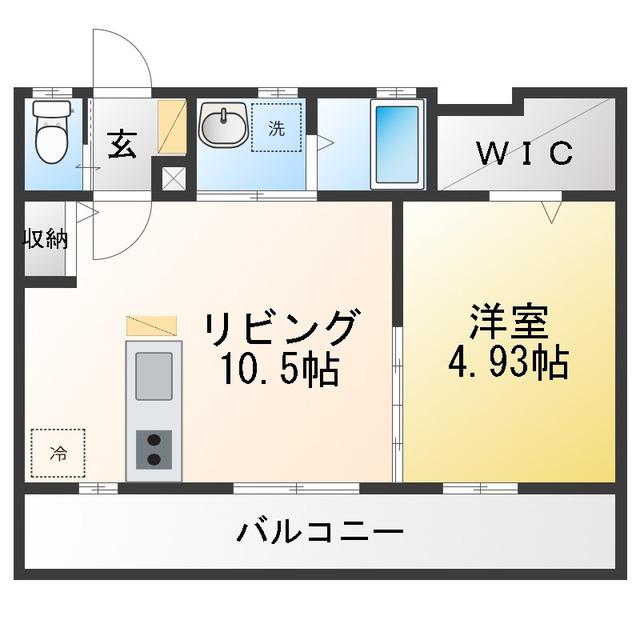 戸塚町計画(1LDK/2階)の間取り写真