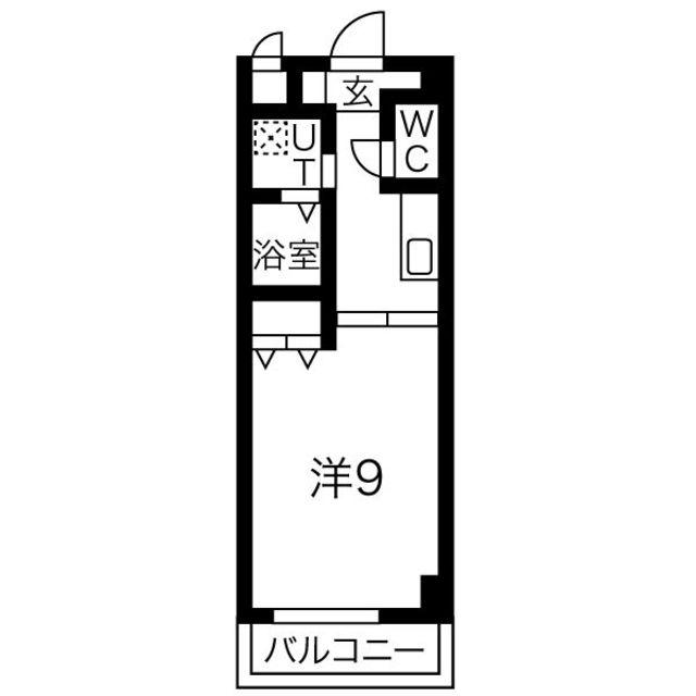 サザンクレスト堺(1K/7階)の間取り写真