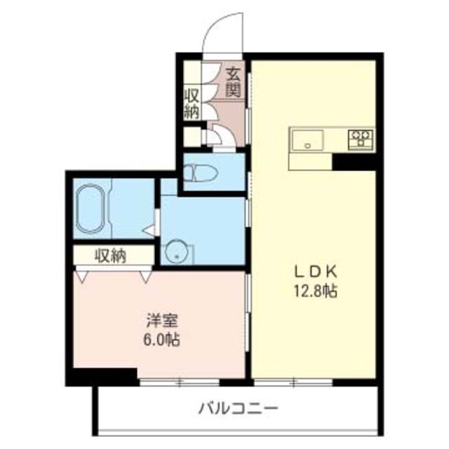 ロワンドサーレ(1LDK/3階)の間取り写真