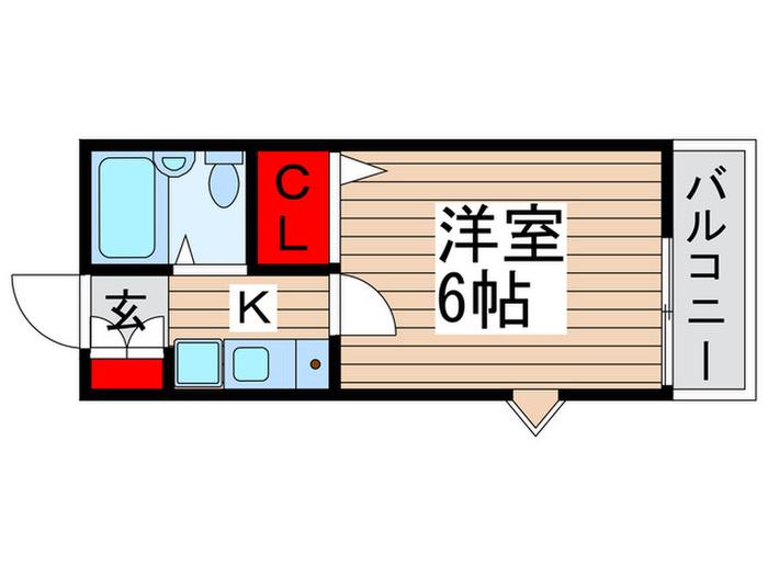 ソネリエールMITU(1K/1階)の間取り写真