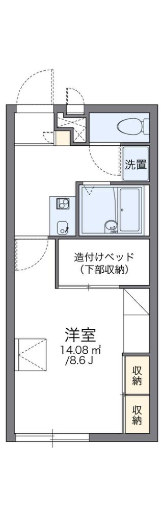 レオパレスサンガ(1K/1階)の間取り写真