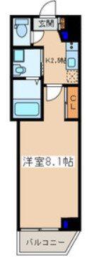 メゾン青空東戸塚(1K/3階)の間取り写真