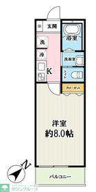 エスポワール・K岩槻(1K/2階)の間取り写真