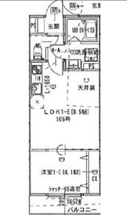 アート八尾駅前(1LDK/1階)の間取り写真