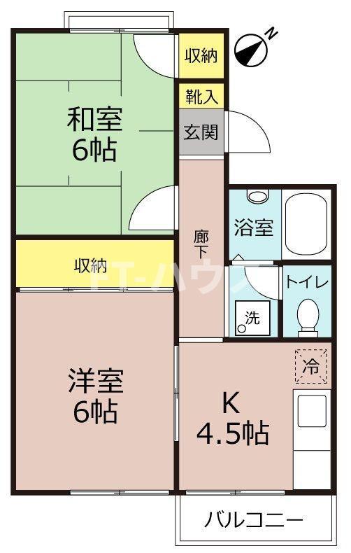 カーサベラ(2K/3階)の間取り写真