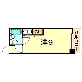 フラワーマンション(ワンルーム/5階)の間取り写真