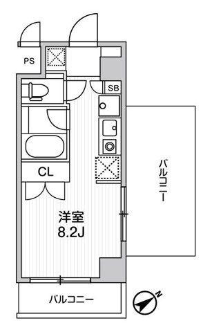 I LIKE KJ 1 BANKAN(ワンルーム/3階)の間取り写真