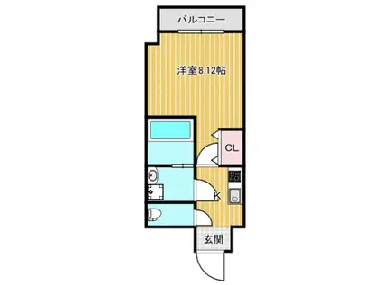 S-FORT桜ノ宮(1K/1階)の間取り写真