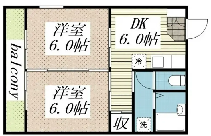 エクセレントひばりが丘A 2階階 間取り