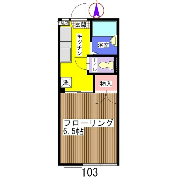 SKハイツ A棟 1階階 間取り