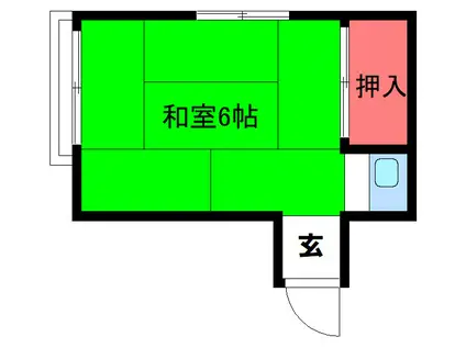 谷ビル(ワンルーム/3階)の間取り写真