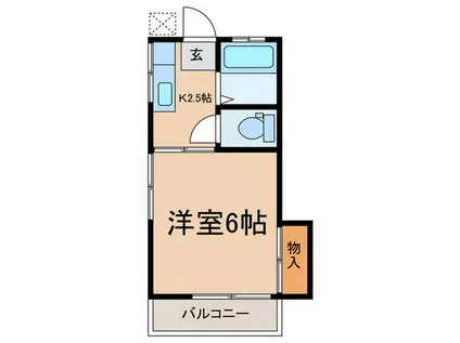 MAISON OGAWA(1K/1階)の間取り写真