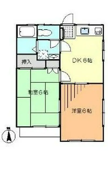 ドミールIK 2階階 間取り