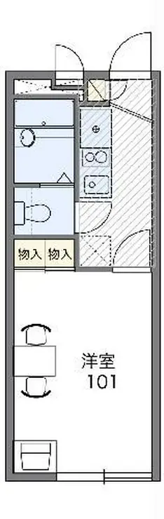 レオパレスヴィラヴェローナ 1階階 間取り