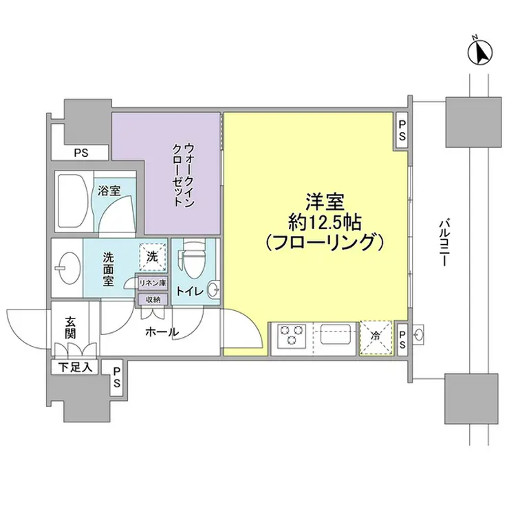 シティタワー高輪 6階階 間取り