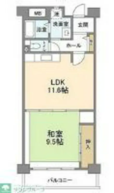 コーポレート中浦和 6階階 間取り