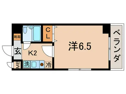 堀川岡本ビル(1K/10階)の間取り写真