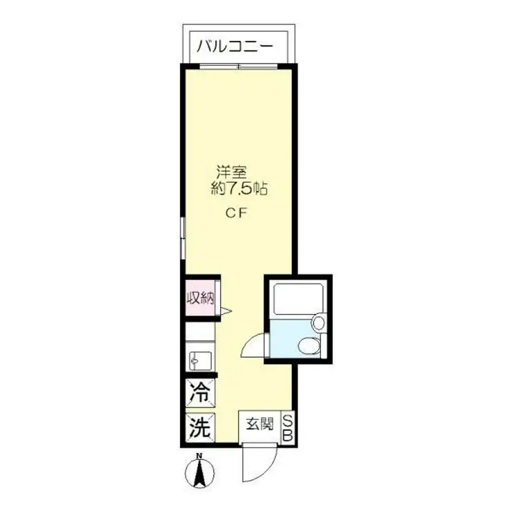 サシダシルキーハイツ 3階階 間取り