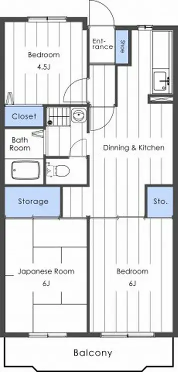パラシオン糀屋 3階階 間取り