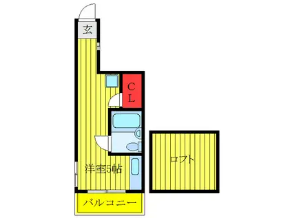 F-STYLE十条(ワンルーム/2階)の間取り写真