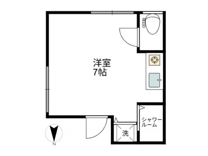 ハイツマツザキ(ワンルーム/3階)の間取り写真