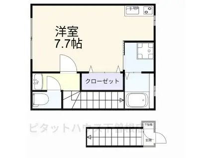 サムゴールド(ワンルーム/2階)の間取り写真